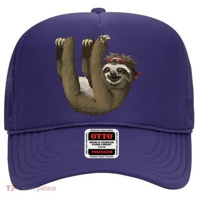 Cute Sloth - Retro Sloths Hat