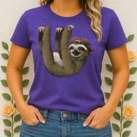 Cute Sloth - Retro Sloths Women's T-Shirt thumb 2