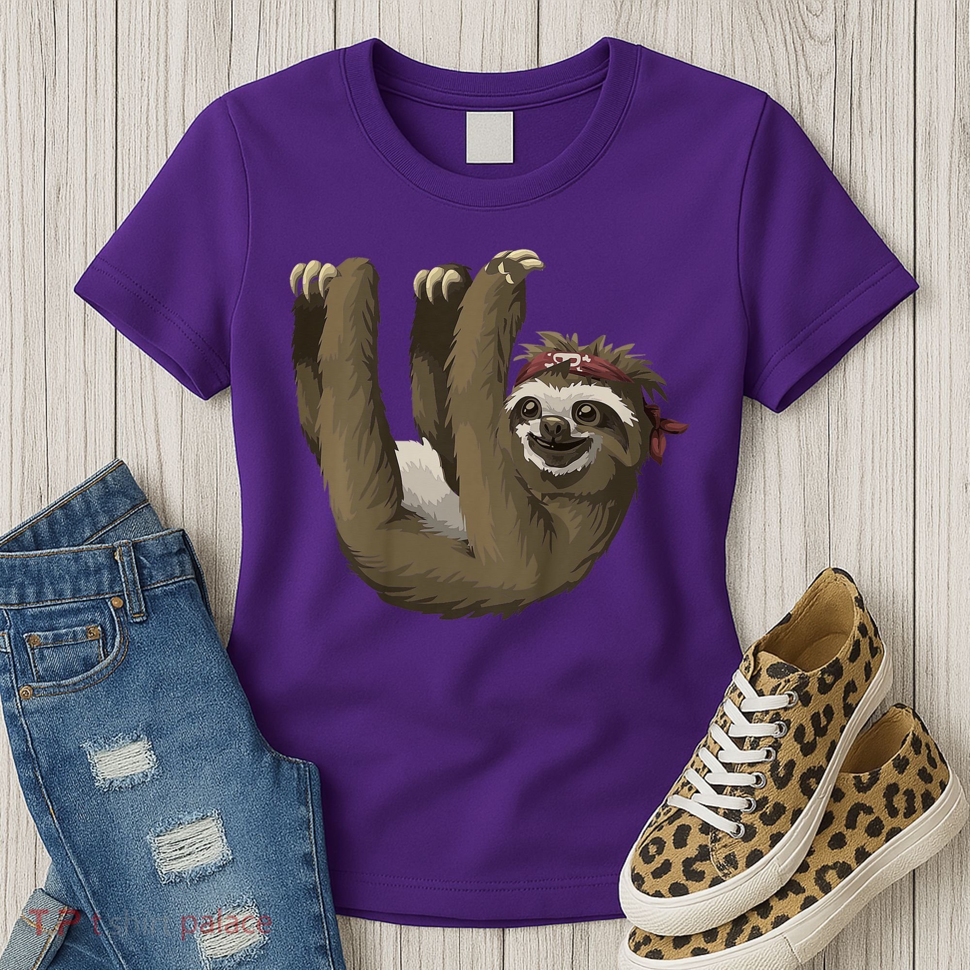 Cute Sloth - Retro Sloths Women's T-Shirt