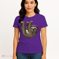 Cute Sloth - Retro Sloths Women's T-Shirt thumb 4