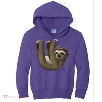 Cute Sloth - Retro Sloths Kids Hoodie thumb 0