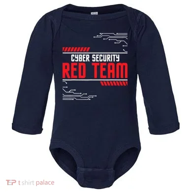 Cyber Security Red Team Computer Engineer Hacker Hacking Baby Long Sleeve Bodysuit