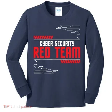 Cyber Security Red Team Computer Engineer Hacker Hacking Kids Long Sleeve Shirt