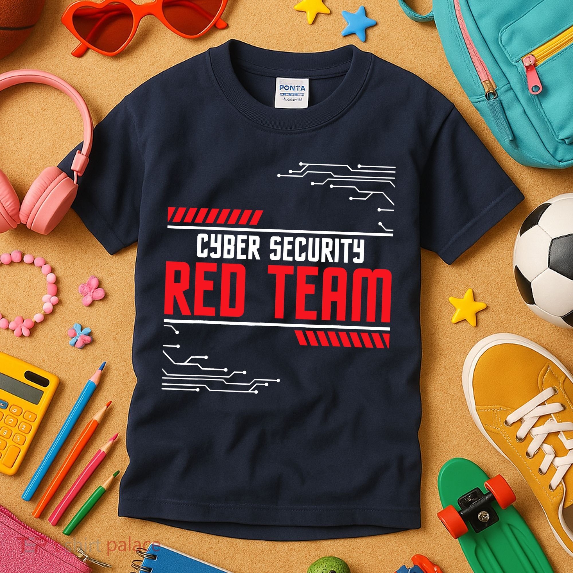 Cyber Security Red Team Computer Engineer Hacker Hacking Kids T-Shirt
