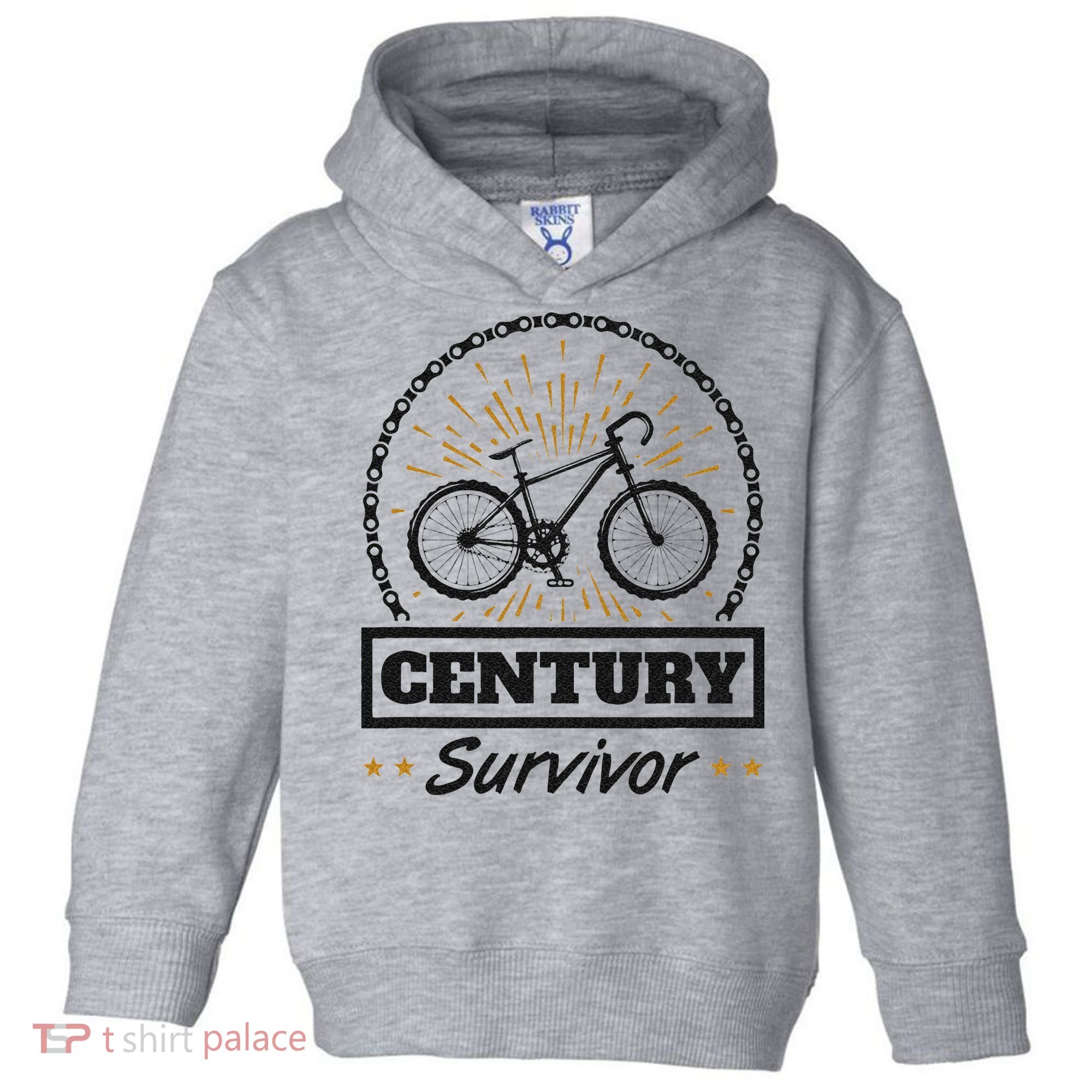 Century Survivor Road Cycling Ride 100 Miles Toddler Hoodie
