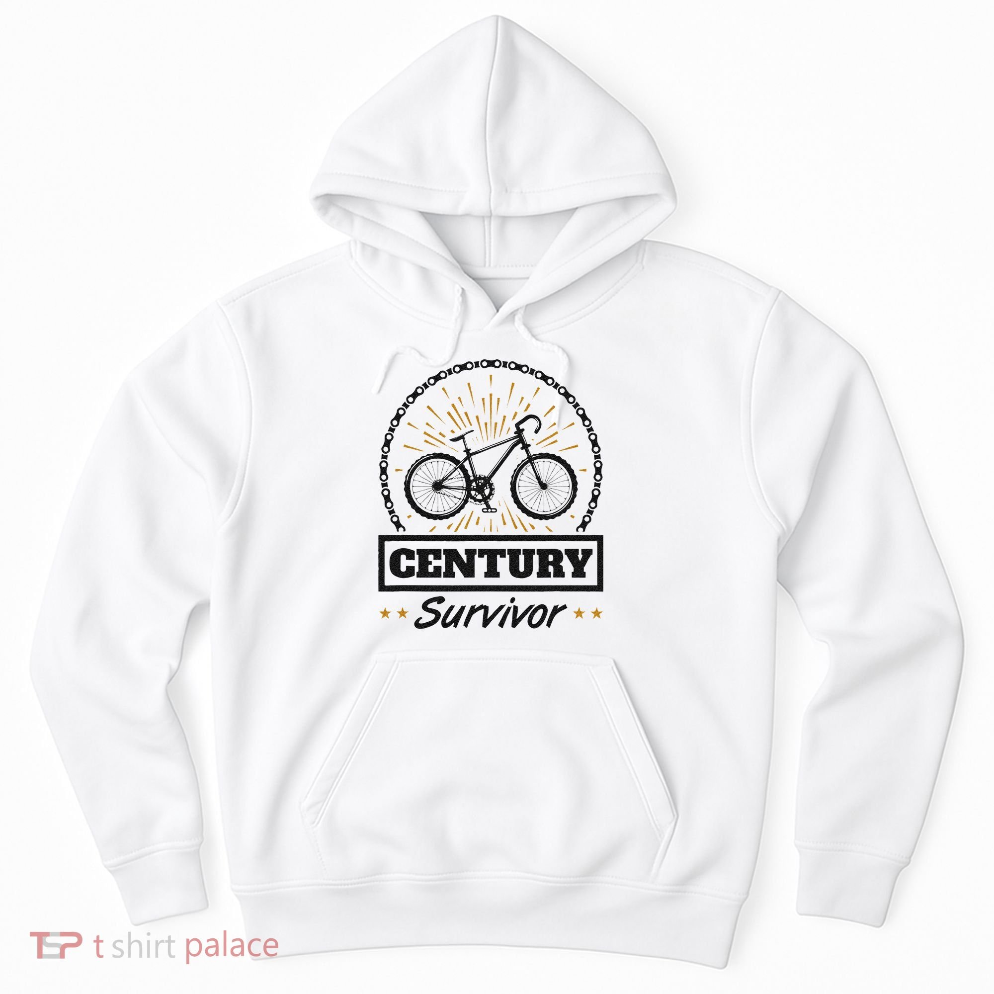 Century Survivor Road Cycling Ride 100 Miles Hoodie