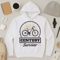 Century Survivor Road Cycling Ride 100 Miles Hoodie thumb 3