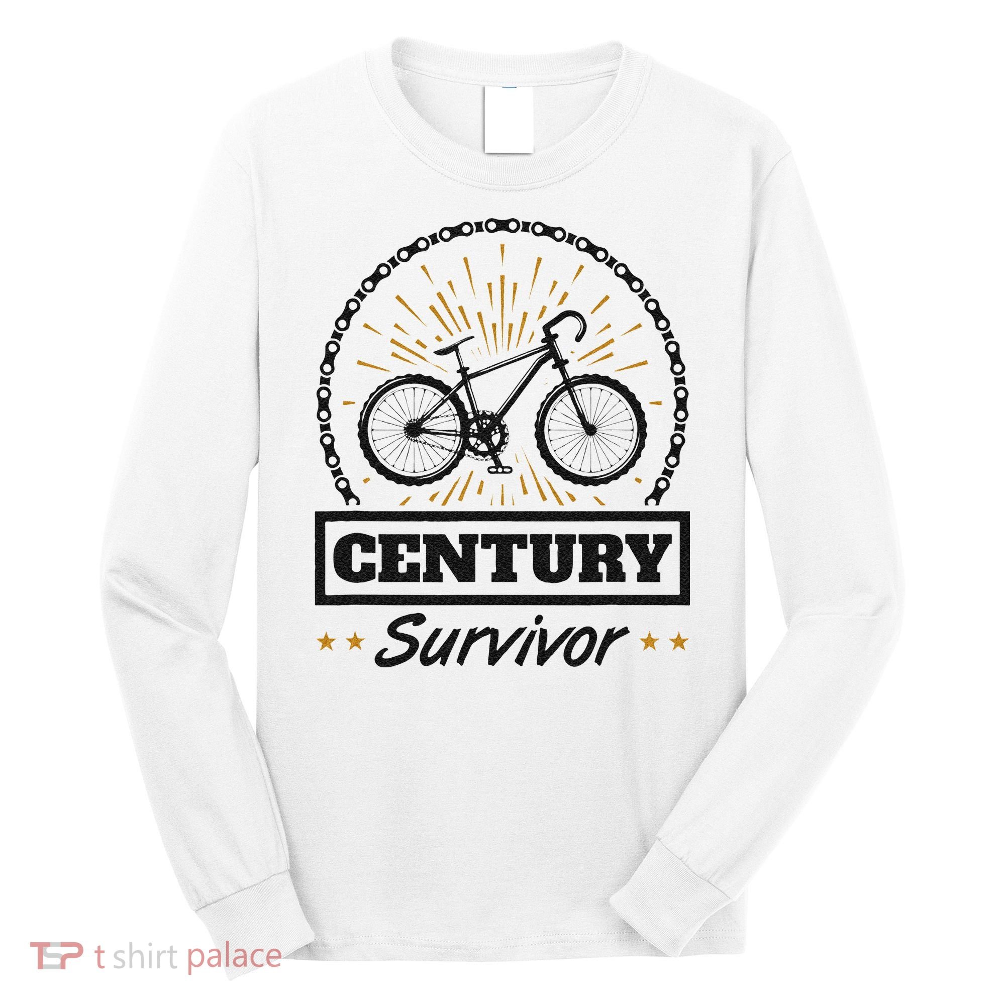 Century Survivor Road Cycling Ride 100 Miles Long Sleeve Shirt