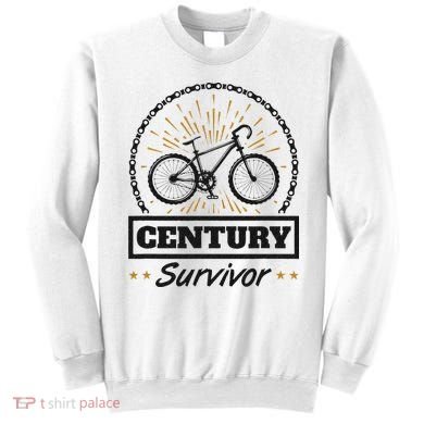 Century Survivor Road Cycling Ride 100 Miles Sweatshirt