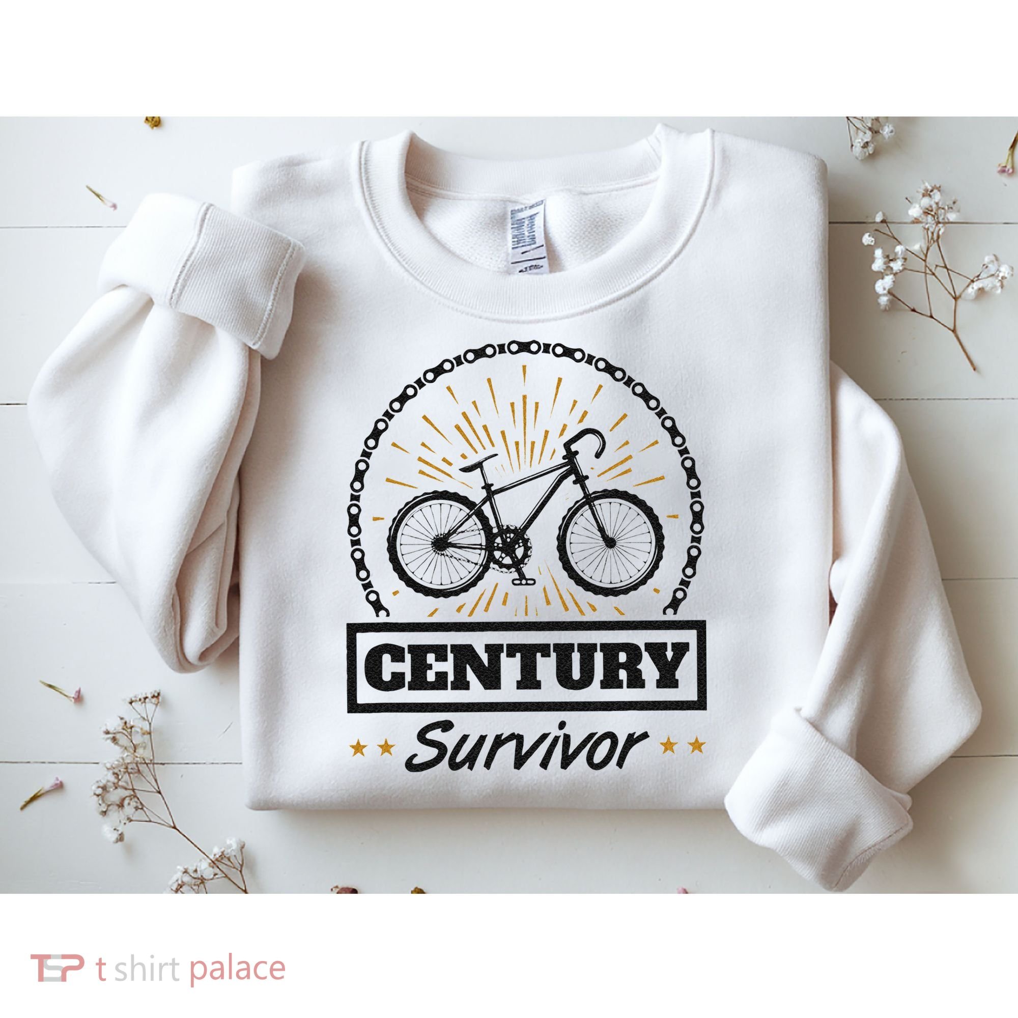 Century Survivor Road Cycling Ride 100 Miles Sweatshirt
