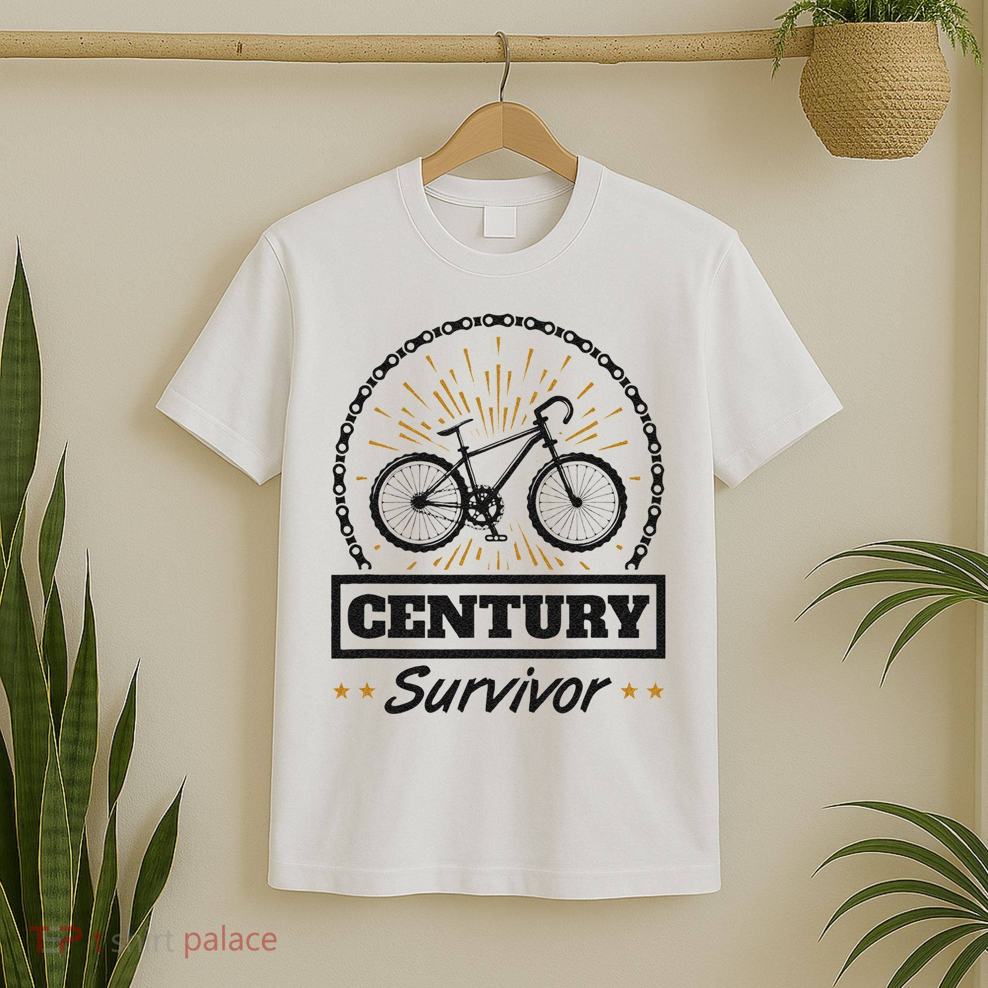 Century Survivor Road Cycling Ride 100 Miles T-Shirt