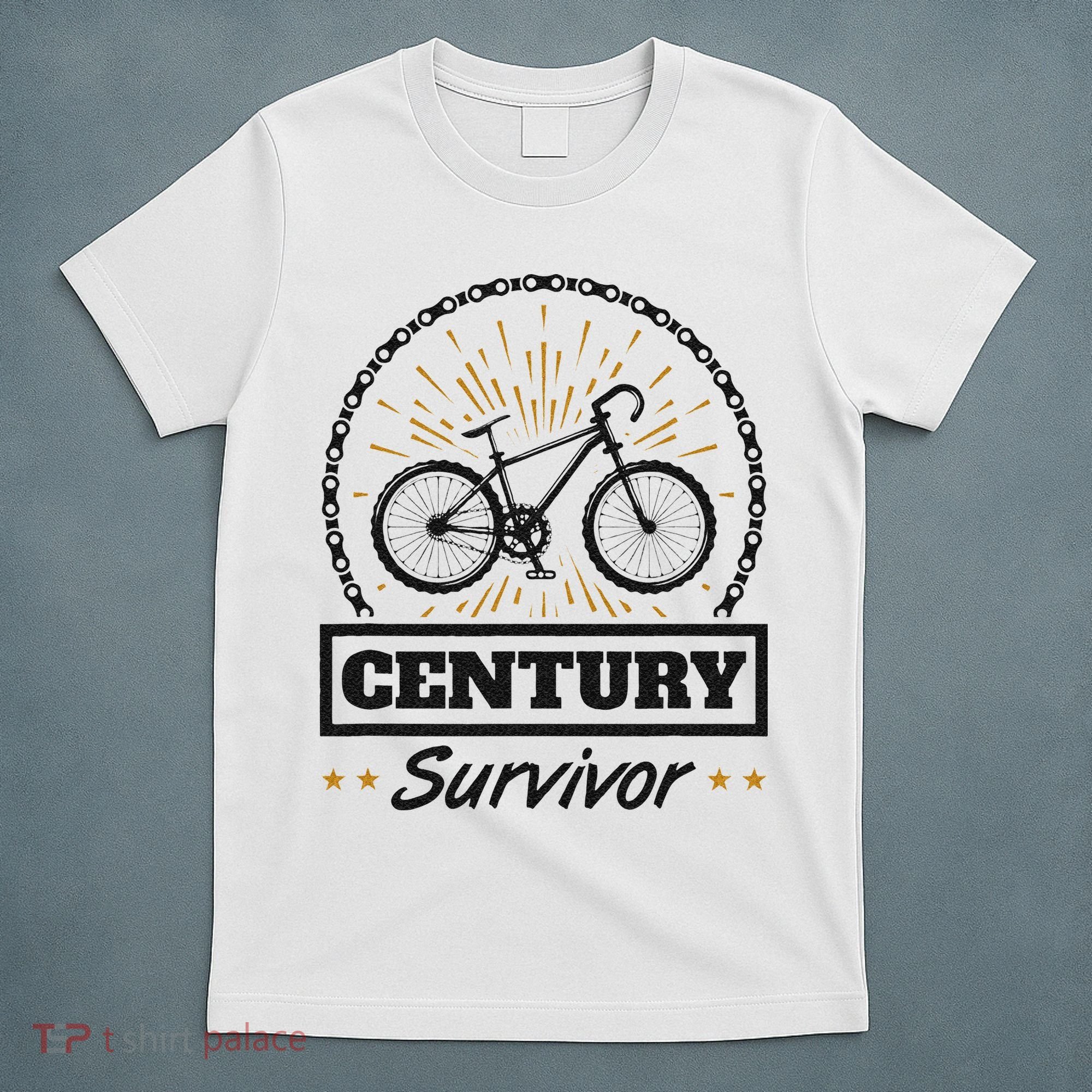 Century Survivor Road Cycling Ride 100 Miles T-Shirt