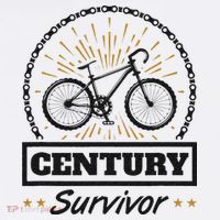 Century Survivor Road Cycling Ride 100 Miles T-Shirt thumb 7