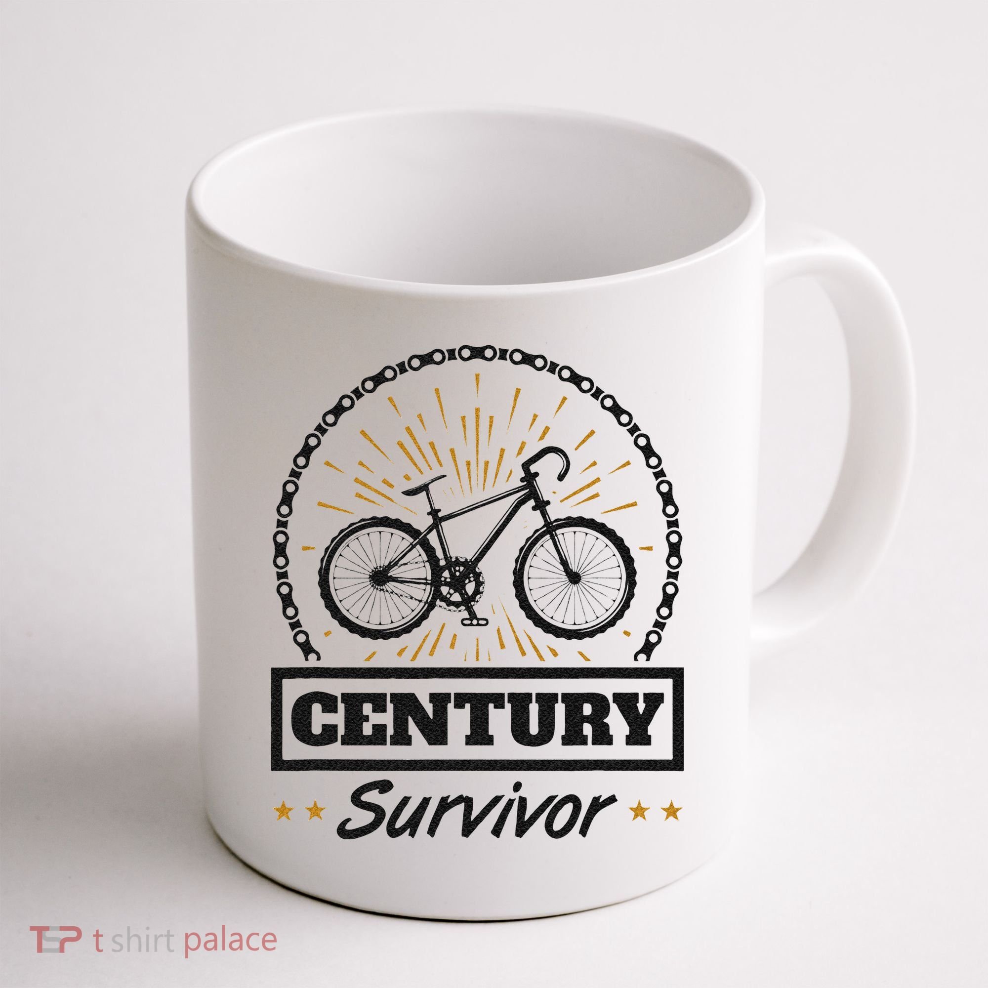 Century Survivor Road Cycling Ride 100 Miles Coffee Mug