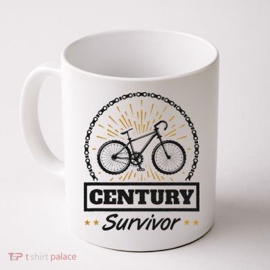 Century Survivor Road Cycling Ride 100 Miles Coffee Mug