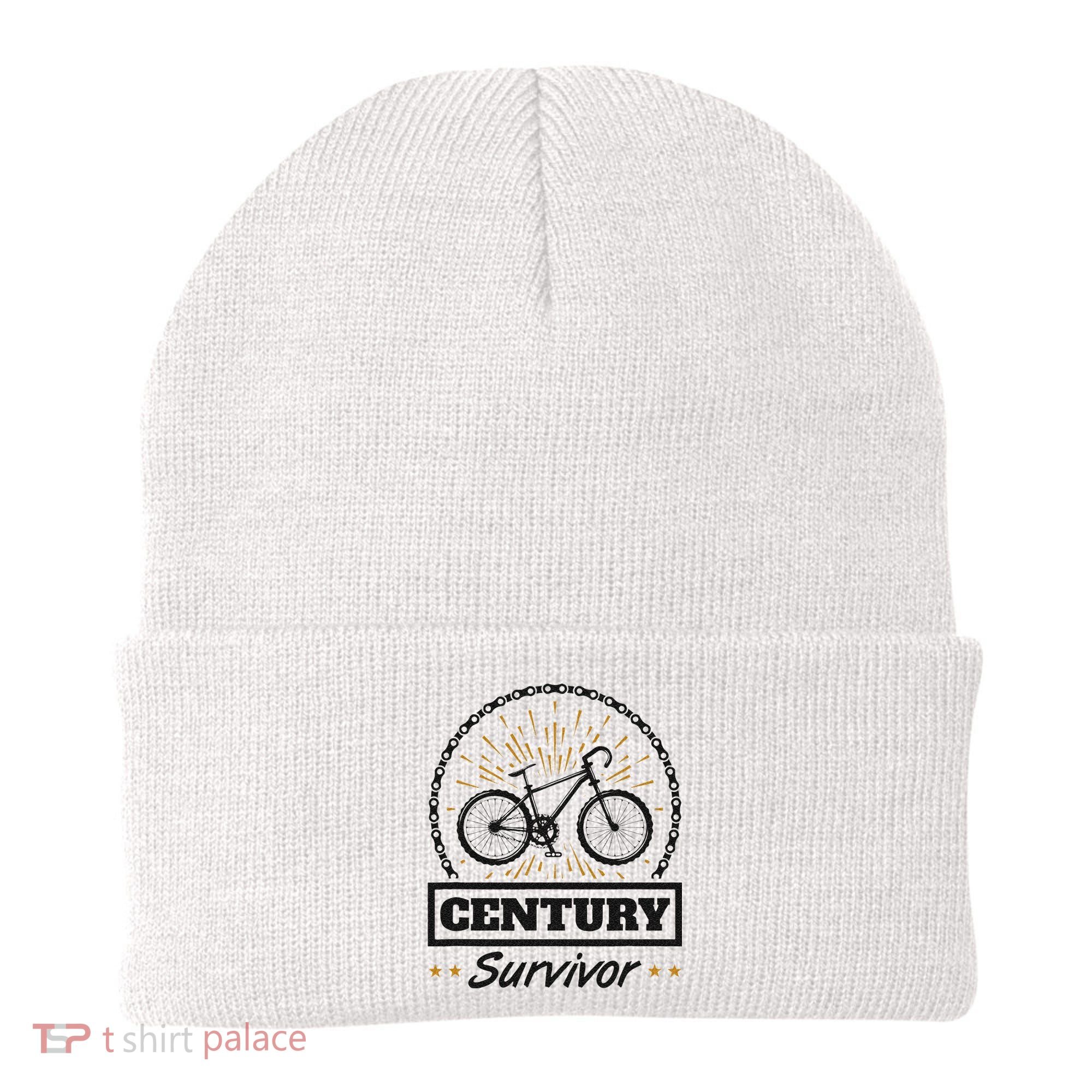 Century Survivor Road Cycling Ride 100 Miles Beanie