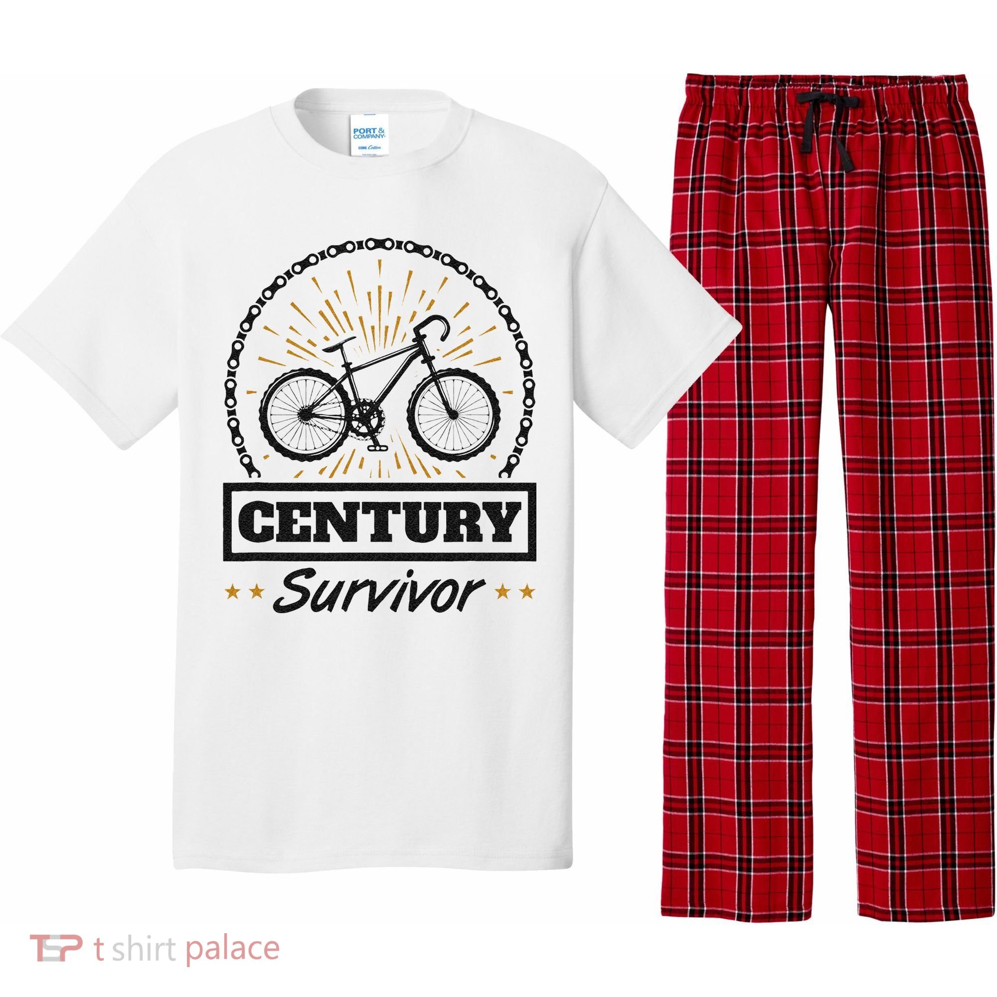 Century Survivor Road Cycling Ride 100 Miles Pajama Set