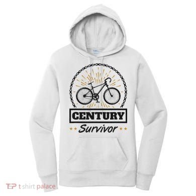 Century Survivor Road Cycling Ride 100 Miles Women's Hoodie