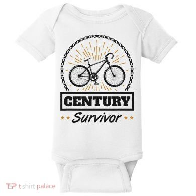 Century Survivor Road Cycling Ride 100 Miles Baby Bodysuit