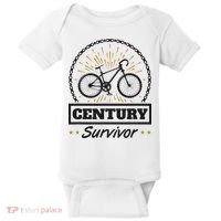 Century Survivor Road Cycling Ride 100 Miles Baby Bodysuit thumb 0