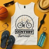 Century Survivor Road Cycling Ride 100 Miles Tank Top thumb 4