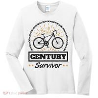 Century Survivor Road Cycling Ride 100 Miles Women's Long Sleeve Shirt thumb 0