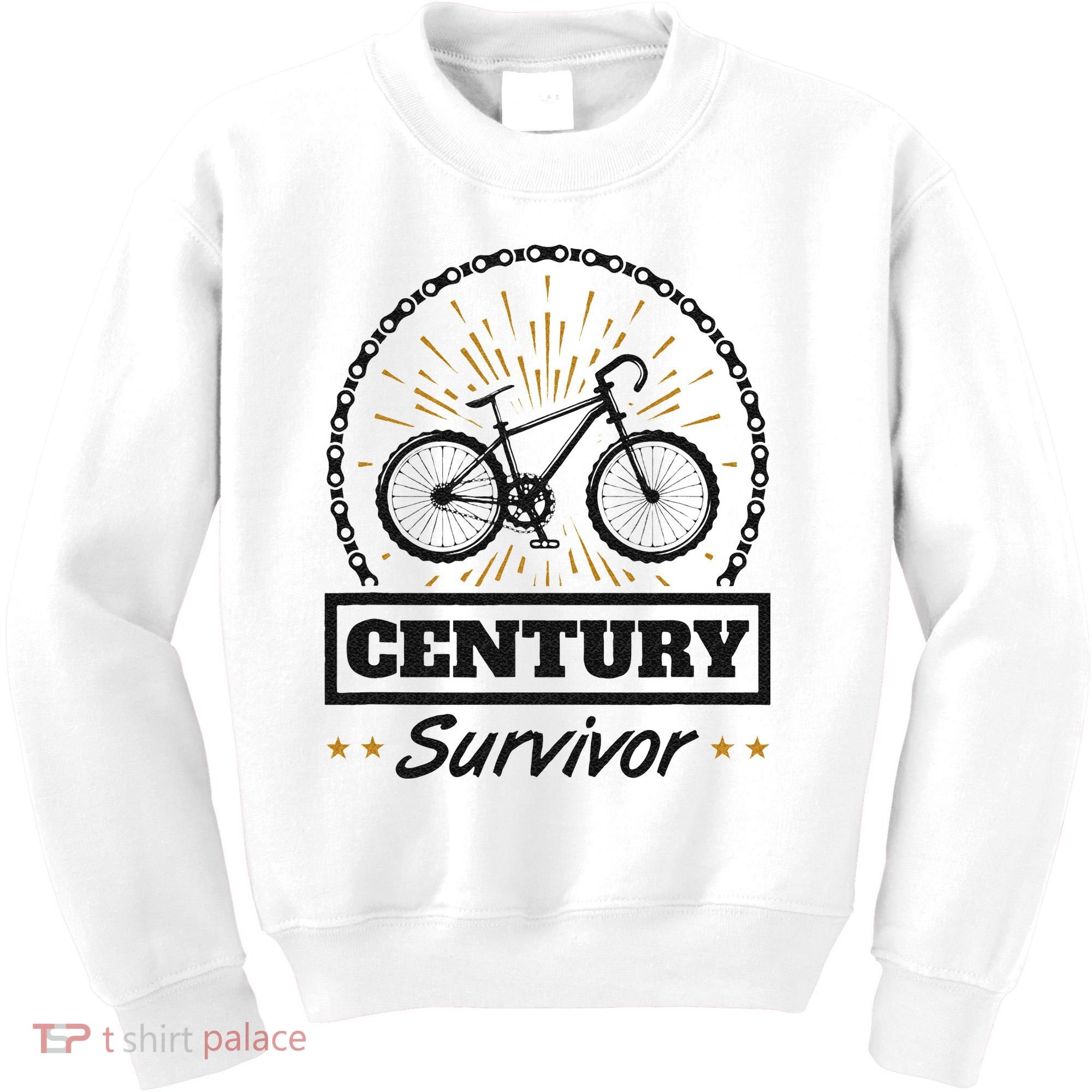Century Survivor Road Cycling Ride 100 Miles Kids Sweatshirt