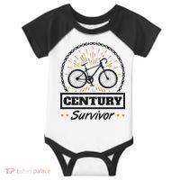 Century Survivor Road Cycling Ride 100 Miles Infant Baby Jersey Bodysuit thumb 0