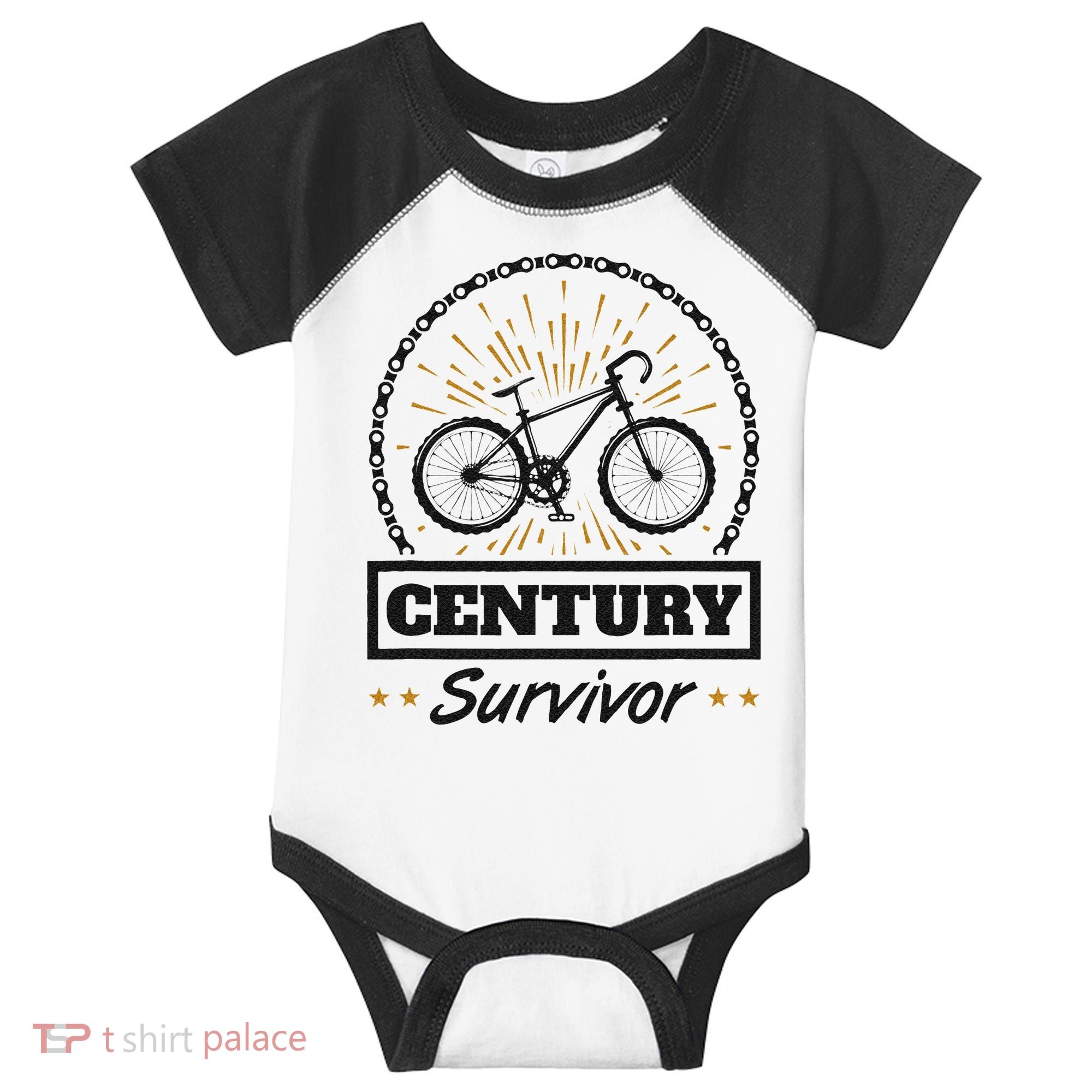 Century Survivor Road Cycling Ride 100 Miles Infant Baby Jersey Bodysuit