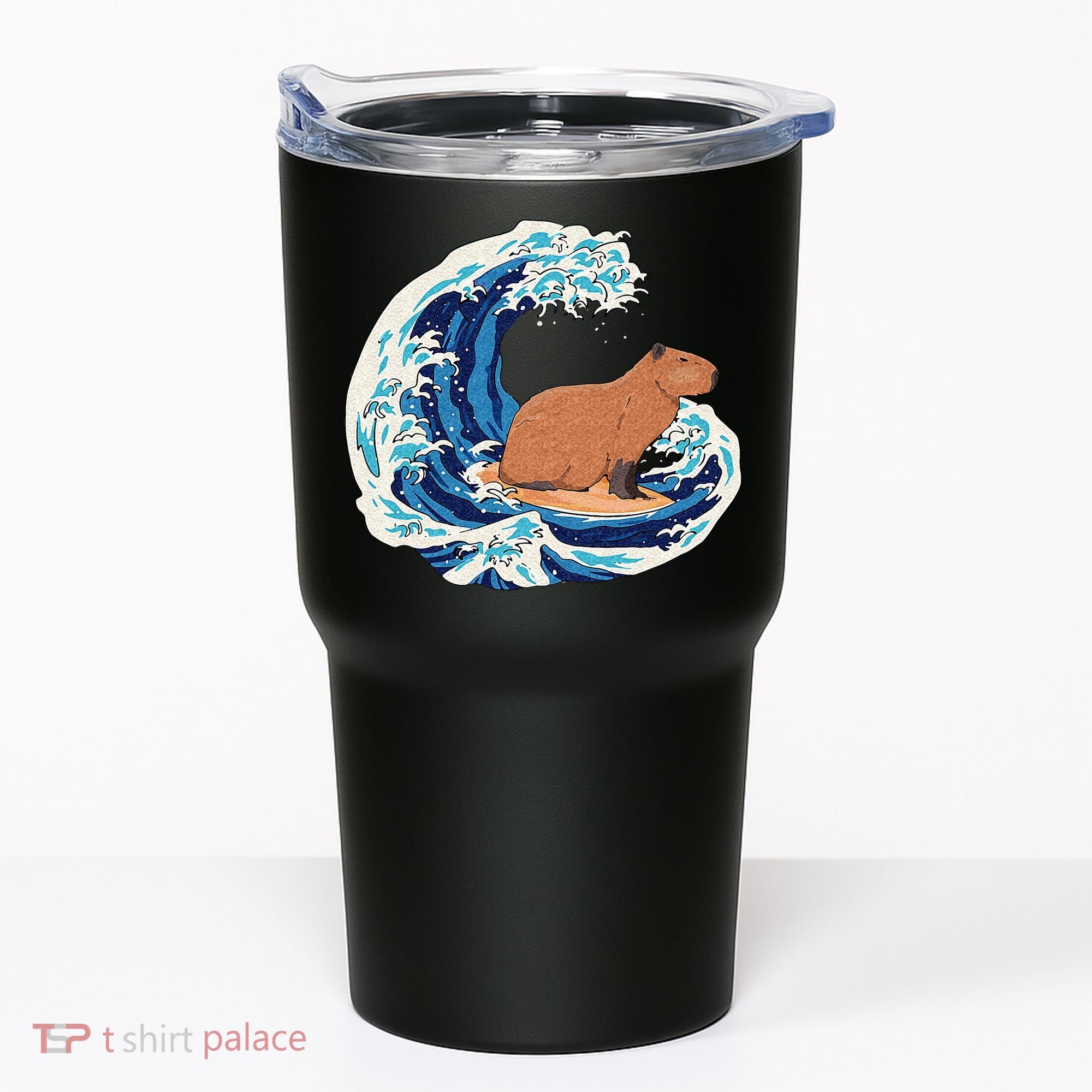 Capybara Surfing Rodent Wave Humor Animal Tumbler