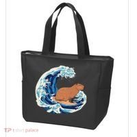 Capybara Surfing Rodent Wave Humor Animal Tote Bag thumb 3