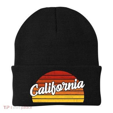 California Sunset Retro Vintage Beanie