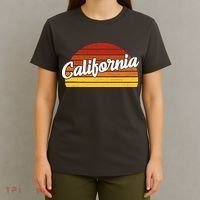 California Sunset Retro Vintage T-Shirt thumb 4