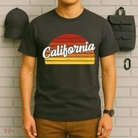 California Sunset Retro Vintage T-Shirt thumb 6