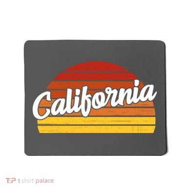 California Sunset Retro Vintage Mousepad