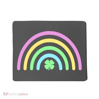 Colorful Shamrock Rainbow Mousepad