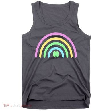 Colorful Shamrock Rainbow Tank Top