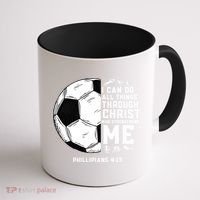 Christian Soccer Religious Gifts Coffee Mug thumb 1
