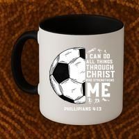 Christian Soccer Religious Gifts Coffee Mug thumb 2