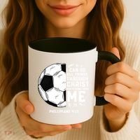 Christian Soccer Religious Gifts Coffee Mug thumb 3