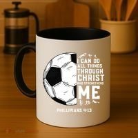 Christian Soccer Religious Gifts Coffee Mug thumb 4