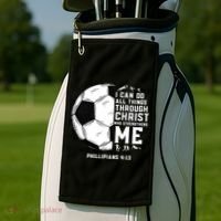 Christian Soccer Religious Gifts Golf Towel thumb 2