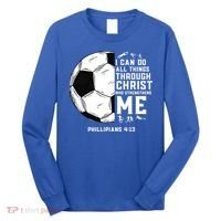 Christian Soccer Religious Gifts Long Sleeve Shirt thumb 0