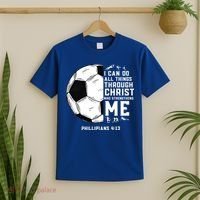 Christian Soccer Religious Gifts T-Shirt thumb 2