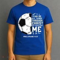 Christian Soccer Religious Gifts T-Shirt thumb 3