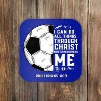 Christian Soccer Religious Gifts Coaster thumb 0