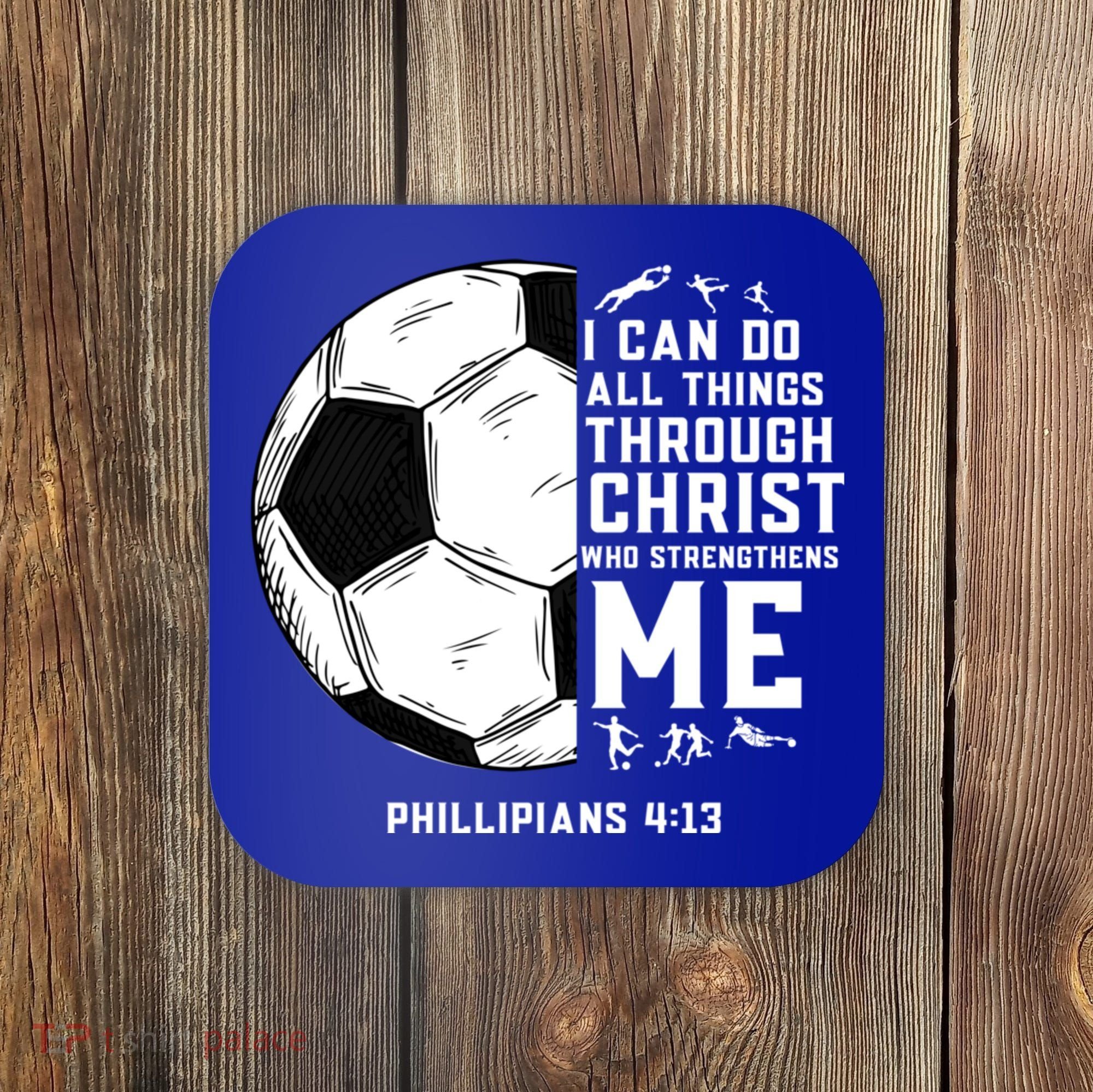 Christian Soccer Religious Gifts Coaster