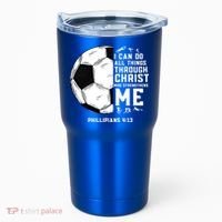 Christian Soccer Religious Gifts Tumbler thumb 0