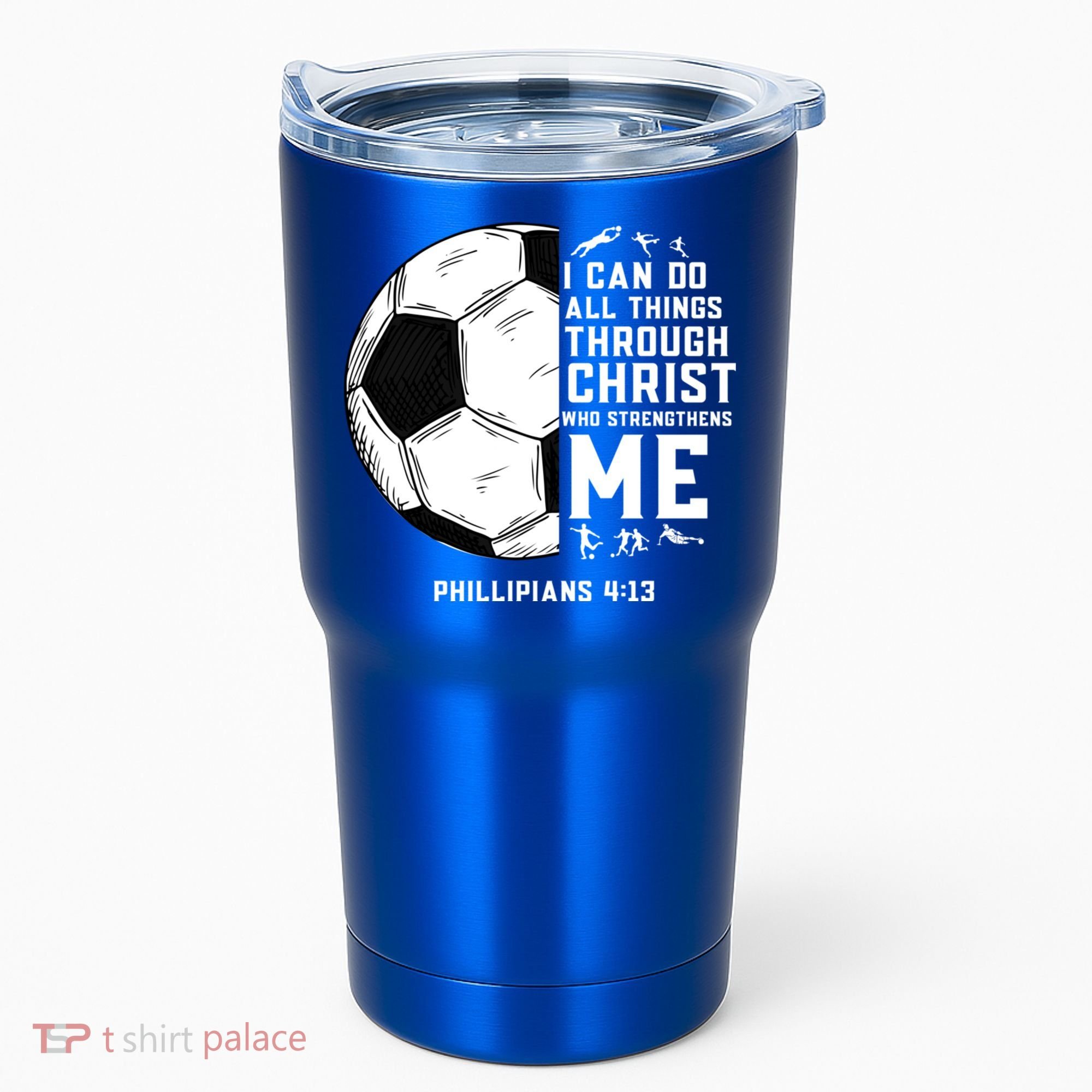 Christian Soccer Religious Gifts Tumbler