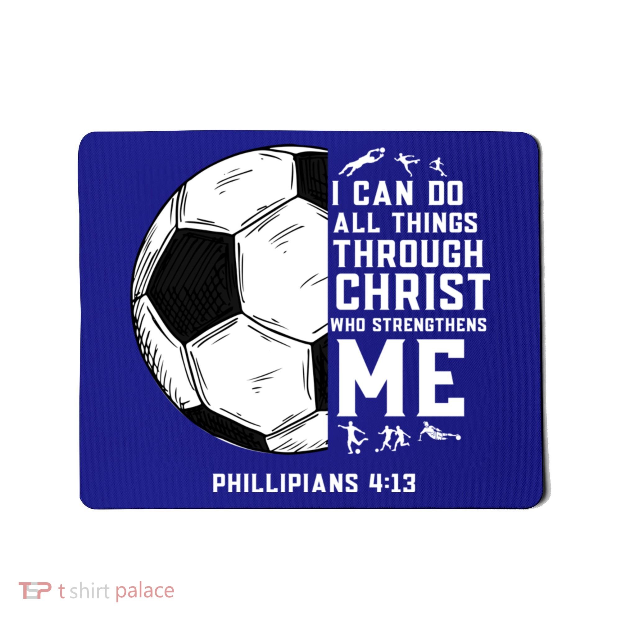 Christian Soccer Religious Gifts Mousepad